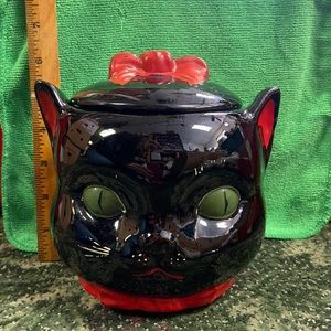 Vintage Shafford Black Cat Cookie Jar